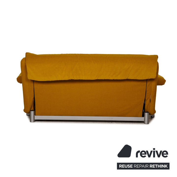 Ligne roset Canapé 3 places en tissu Multy jaune-vert fonction canapé fonction couchage nouvelle housse