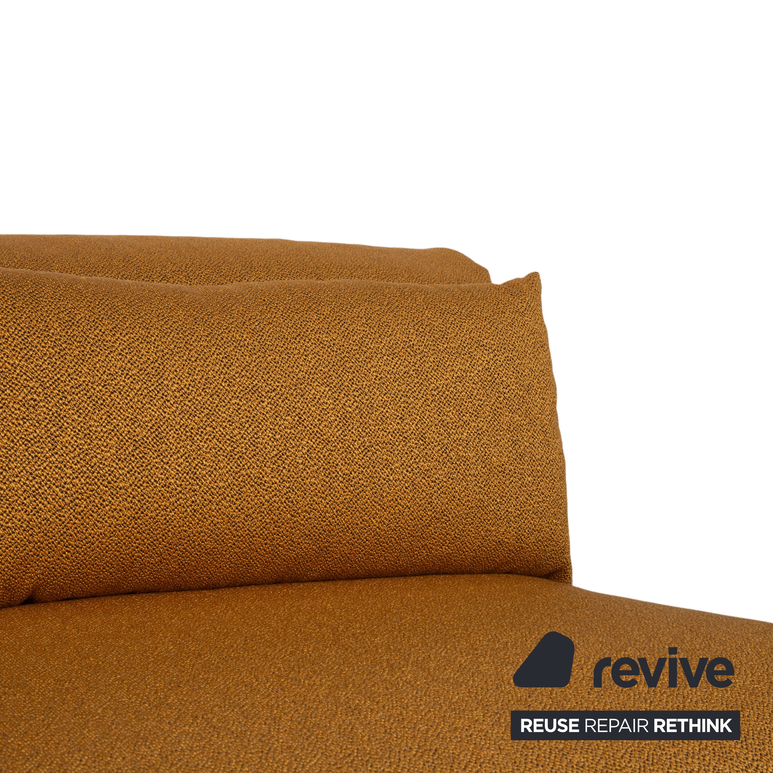 Ligne Roset Multy Tissu Trois places Doré fonction couchage manuelle piètement argenté canapé neuf