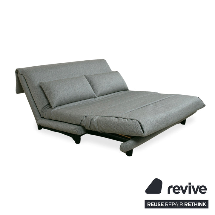 Ligne Roset Multy Stoff Dreisitzer Grau Grün meliert manuelle Funktion Schlafsofa (GLOW 502 Q2 von Rohleder)