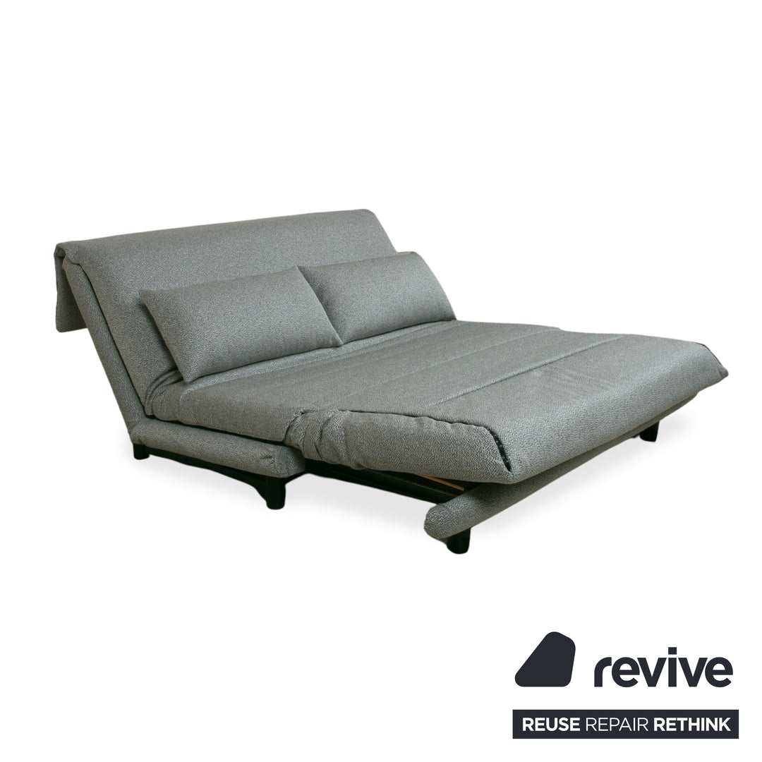 Ligne Roset Multy Stoff Dreisitzer Grau Grün meliert manuelle Funktion Schlafsofa (GLOW 502 Q2 von Rohleder)
