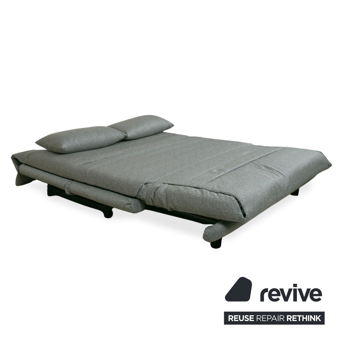 Ligne Roset Multy Stoff Dreisitzer Grau Grün meliert manuelle Funktion Schlafsofa (GLOW 502 Q2 von Rohleder)