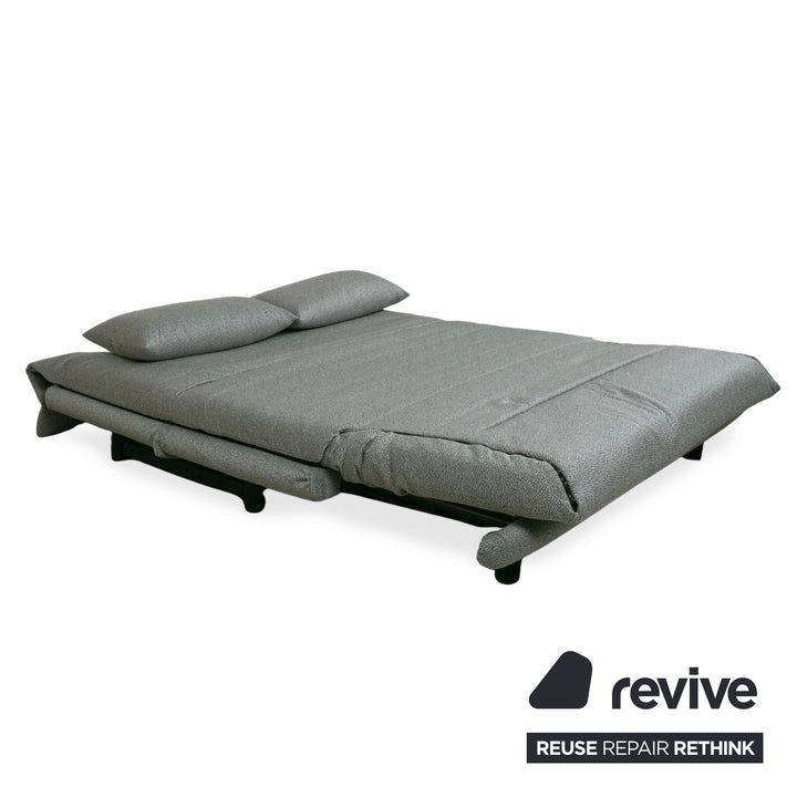 Ligne Roset Multy Stoff Dreisitzer Grau Grün meliert manuelle Funktion Schlafsofa (GLOW 502 Q2 von Rohleder)