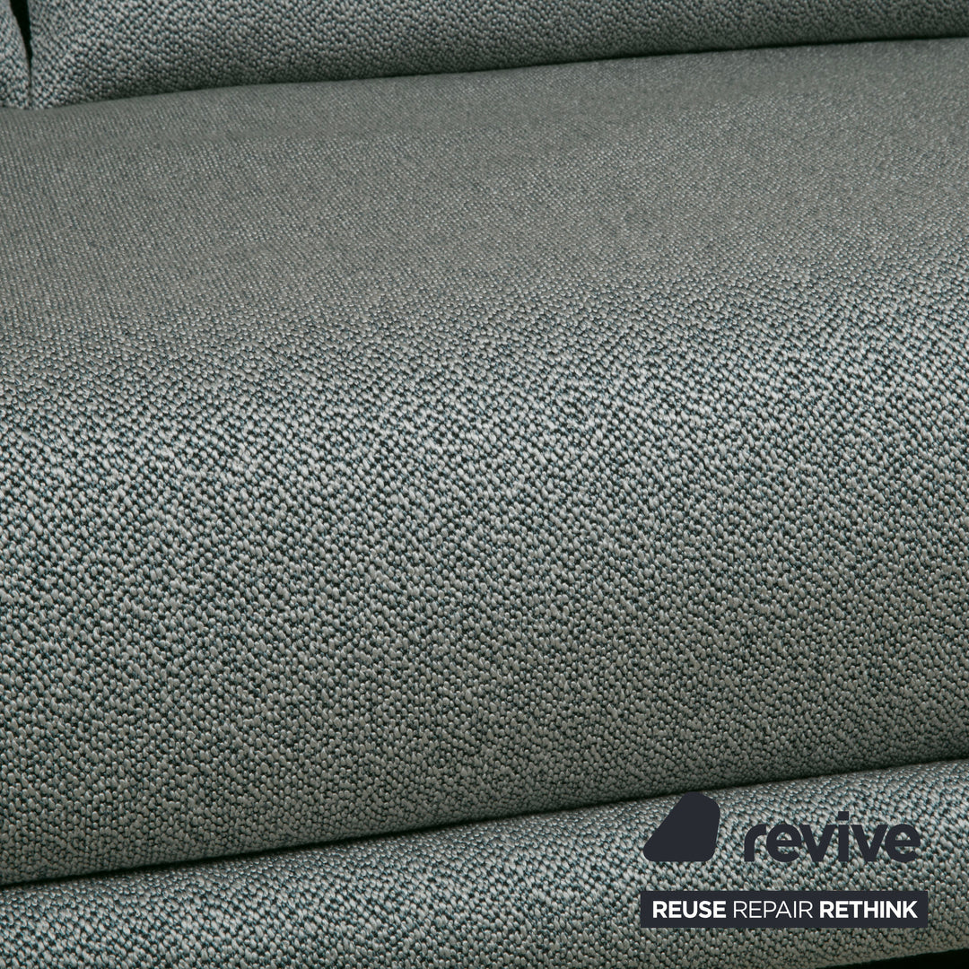 Ligne Roset Multy Stoff Dreisitzer Grau Grün meliert manuelle Funktion Schlafsofa (GLOW 502 Q2 von Rohleder)