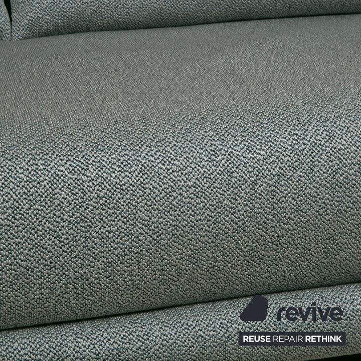Ligne Roset Multy Stoff Dreisitzer Grau Grün meliert manuelle Funktion Schlafsofa (GLOW 502 Q2 von Rohleder)