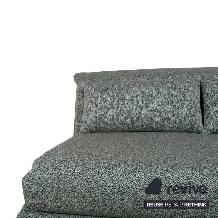 Ligne Roset Multy Stoff Dreisitzer Grau Grün meliert manuelle Funktion Schlafsofa (GLOW 502 Q2 von Rohleder)