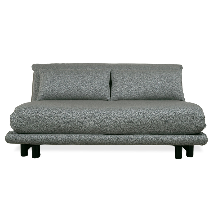 Ligne Roset Multy Stoff Dreisitzer Grau Grün meliert manuelle Funktion Schlafsofa (GLOW 502 Q2 von Rohleder)