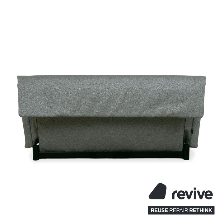 Ligne Roset Multy Stoff Dreisitzer Grau Grün meliert manuelle Funktion Schlafsofa (GLOW 502 Q2 von Rohleder)