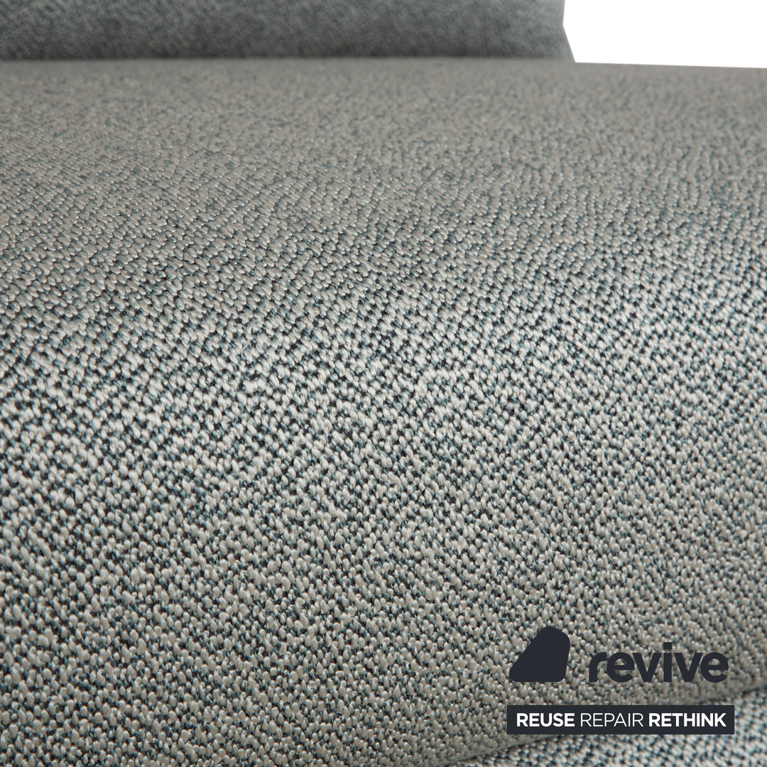Ligne Roset Multy tissu trois places gris vert turquoise fonction couchage nouvelle housse