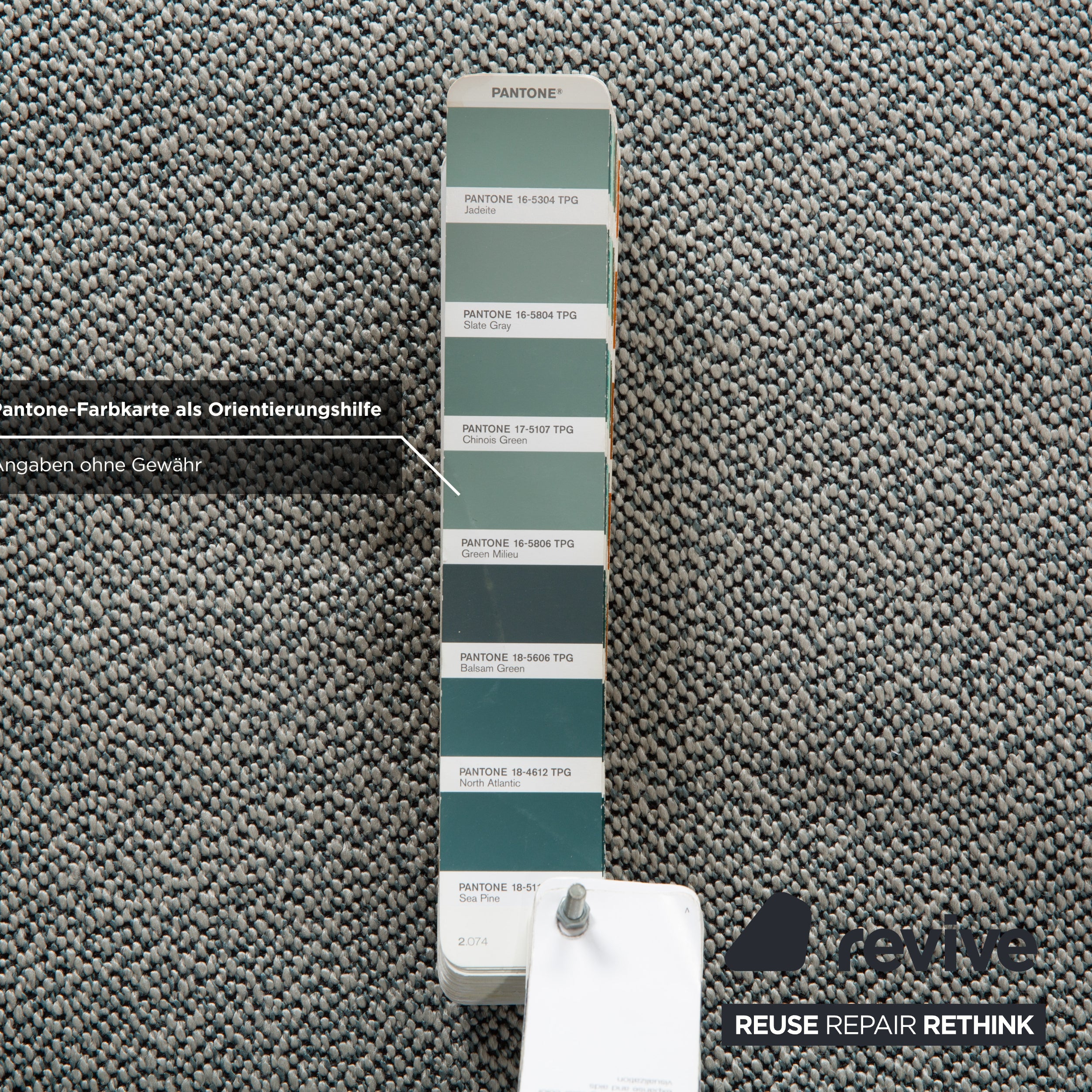 Ligne Roset Multy tissu trois places gris vert turquoise fonction couchage nouvelle housse