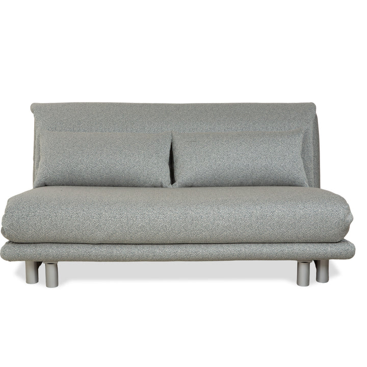 Ligne Roset Multy Stoff Dreisitzer Grau Grün Türkis Schlaffunktion Neubezug