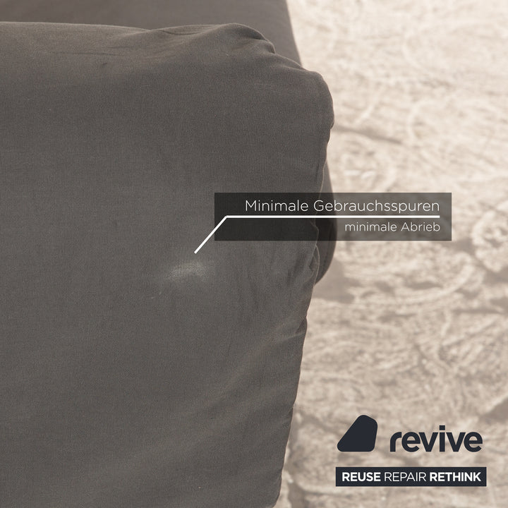 Ligne Roset Multy fabric three-seater grey manual function sleeping function