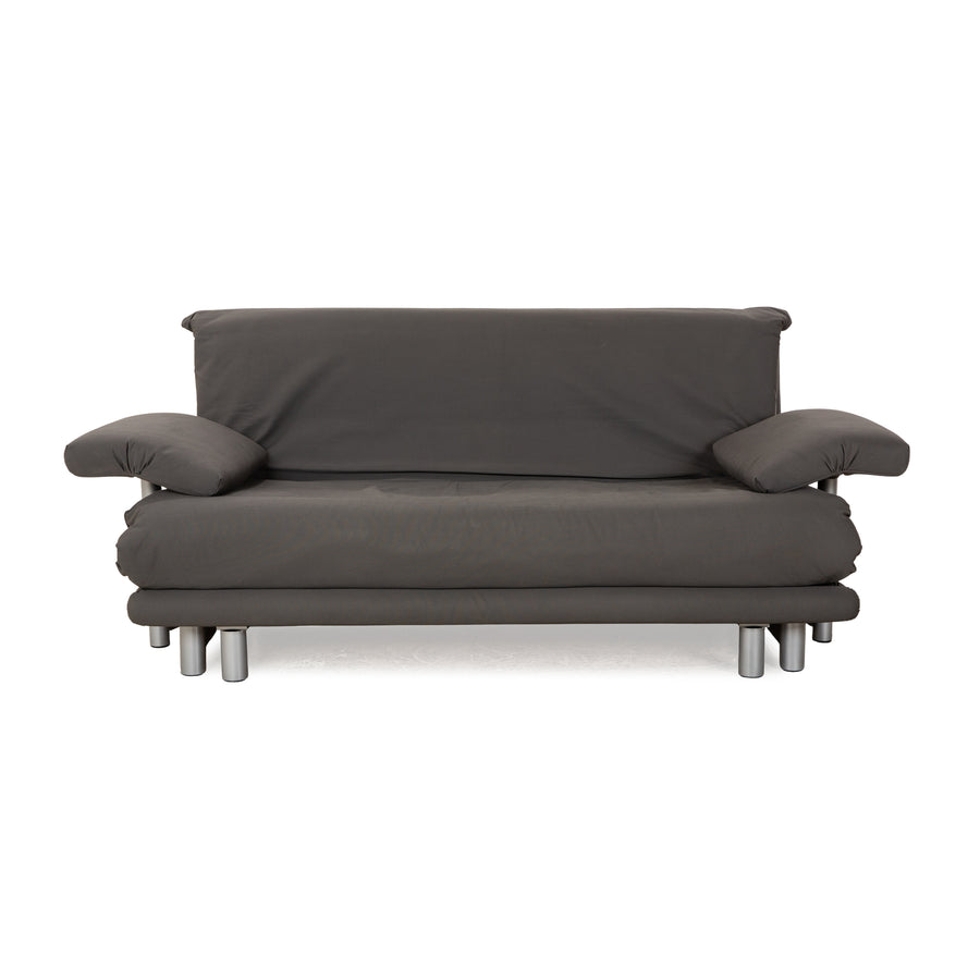 Ligne Roset Multy fabric three-seater grey manual function sleeping function