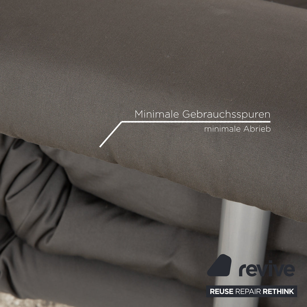 Ligne Roset Multy fabric three-seater grey manual function sleeping function