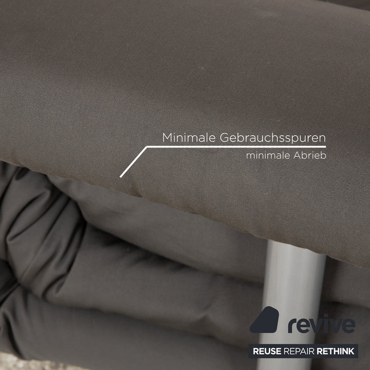 Ligne Roset Multy fabric three-seater grey manual function sleeping function