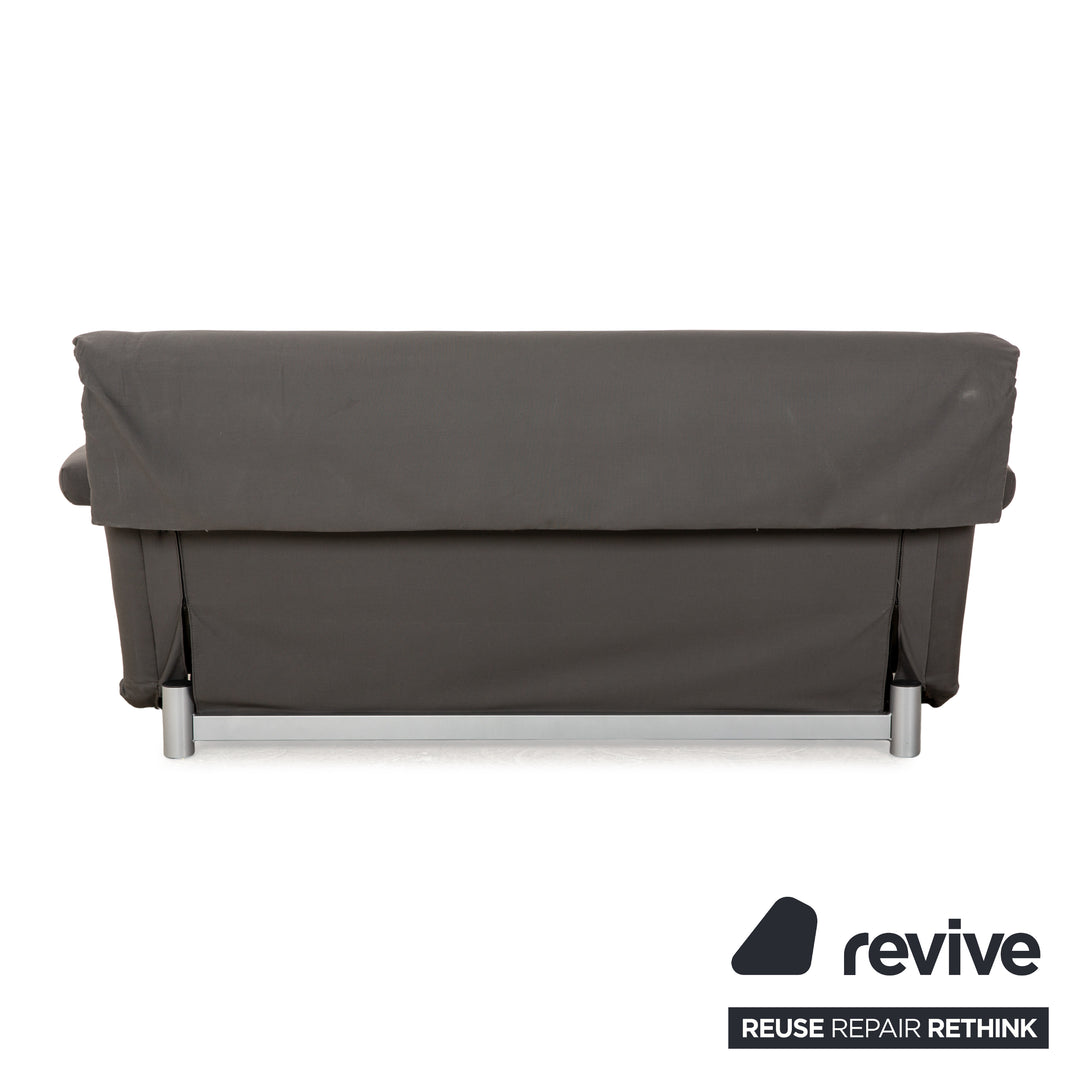 Ligne Roset Multy fabric three-seater grey manual function sleeping function