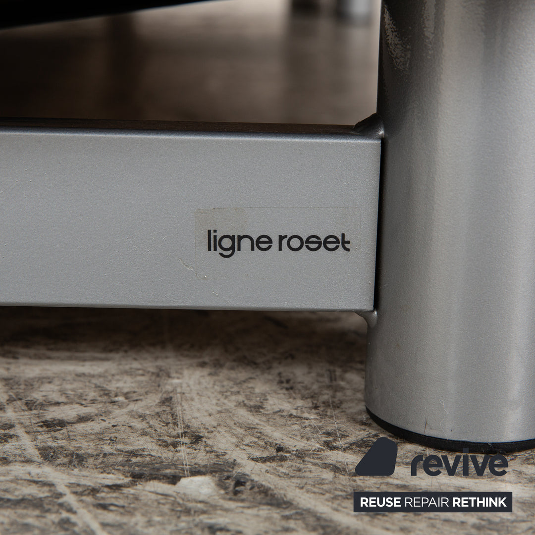 Ligne Roset Multy fabric three-seater grey manual function sleeping function