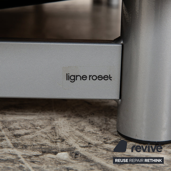 Ligne Roset Multy fabric three-seater grey manual function sleeping function