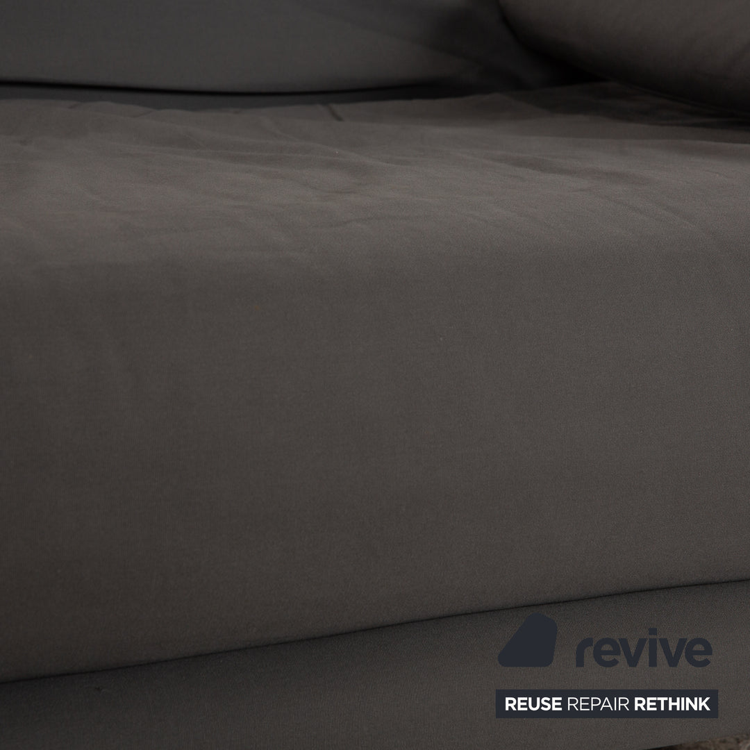 Ligne Roset Multy fabric three-seater grey manual function sleeping function