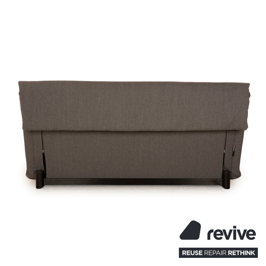 ligne roset Multy stof driezitsbank grijs handmatige functie slaapbank bank opnieuw bekleed