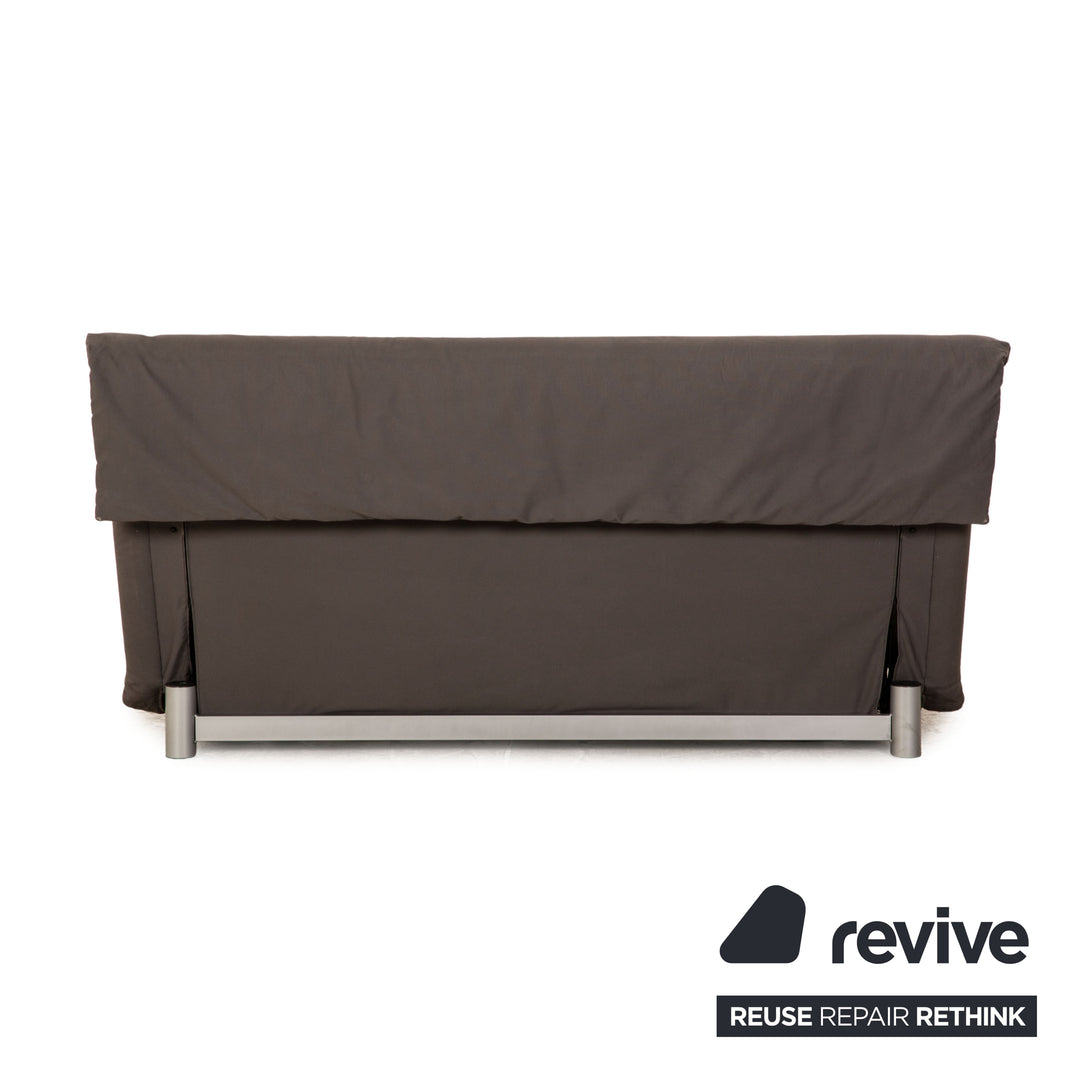 ligne roset Multy fabric three seater gray manual function sofa couch sofa bed
