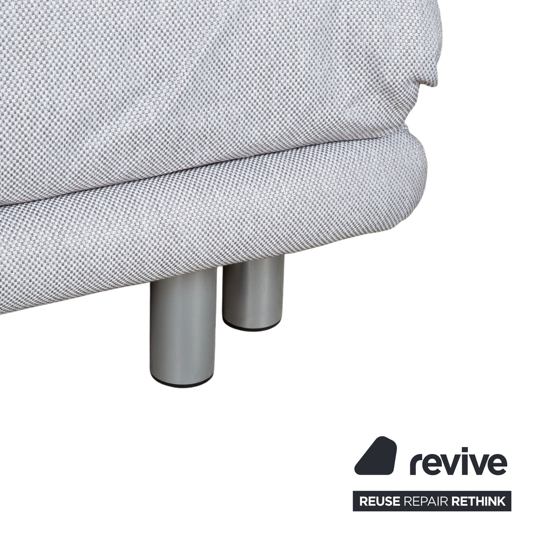 Ligne Roset Multy Stoff Dreisitzer Grau Manuelle Funktion Sofa Couch Schlafsofa Neubezug VERANO 600