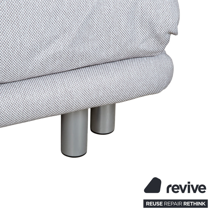 Ligne Roset Multy Stoff Dreisitzer Grau Manuelle Funktion Sofa Couch Schlafsofa Neubezug VERANO 600