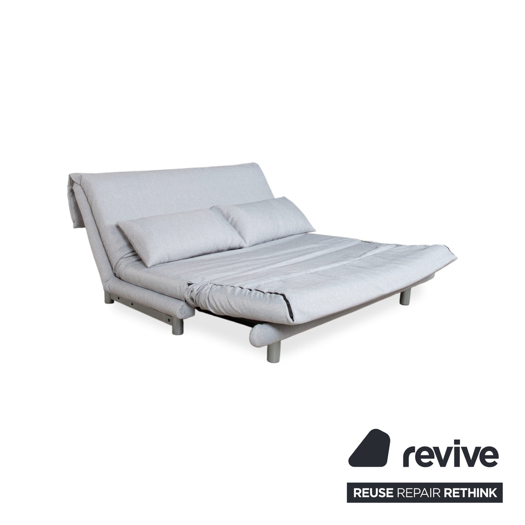 Ligne Roset Multy Stoff Dreisitzer Grau Manuelle Funktion Sofa Couch Schlafsofa Neubezug VERANO 600