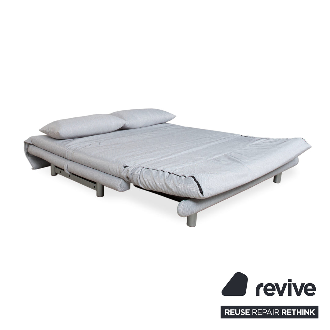 Ligne Roset Multy Stoff Dreisitzer Grau Manuelle Funktion Sofa Couch Schlafsofa Neubezug VERANO 600
