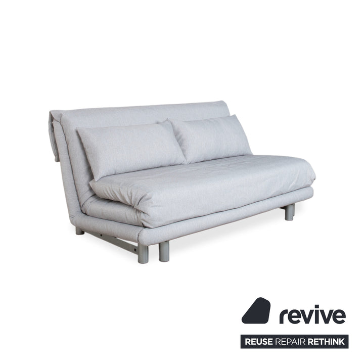 Ligne Roset Multy Stoff Dreisitzer Grau Manuelle Funktion Sofa Couch Schlafsofa Neubezug VERANO 600