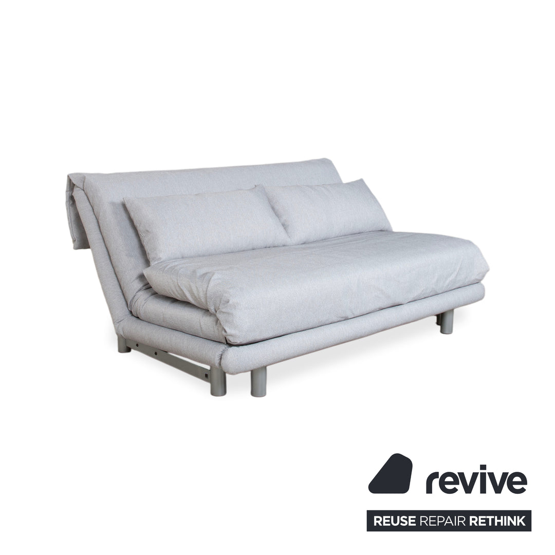 Ligne Roset Multy Stoff Dreisitzer Grau Manuelle Funktion Sofa Couch Schlafsofa Neubezug VERANO 600