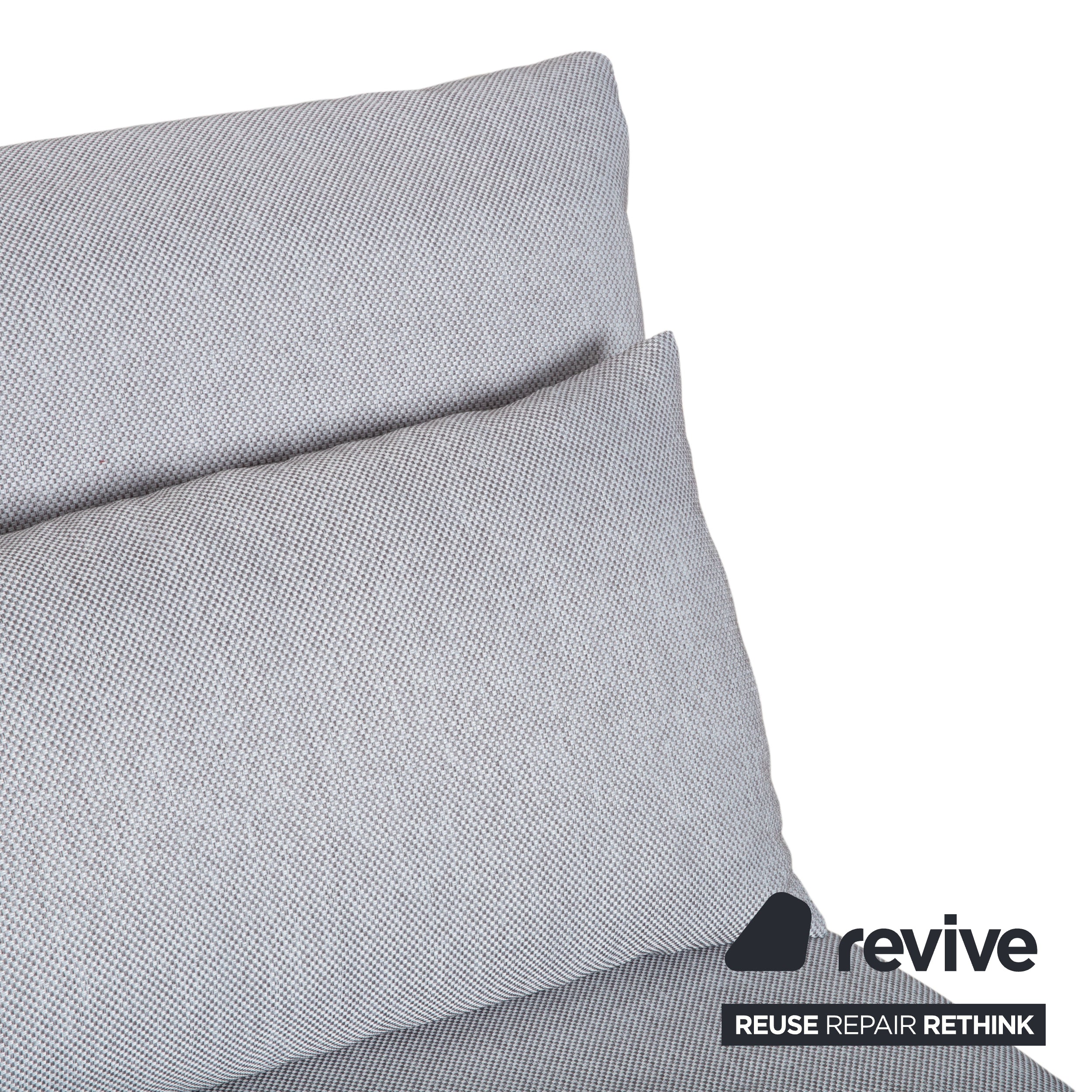 Ligne Roset Multy Stoff Dreisitzer Grau Manuelle Funktion Sofa Couch Schlafsofa Neubezug VERANO 600