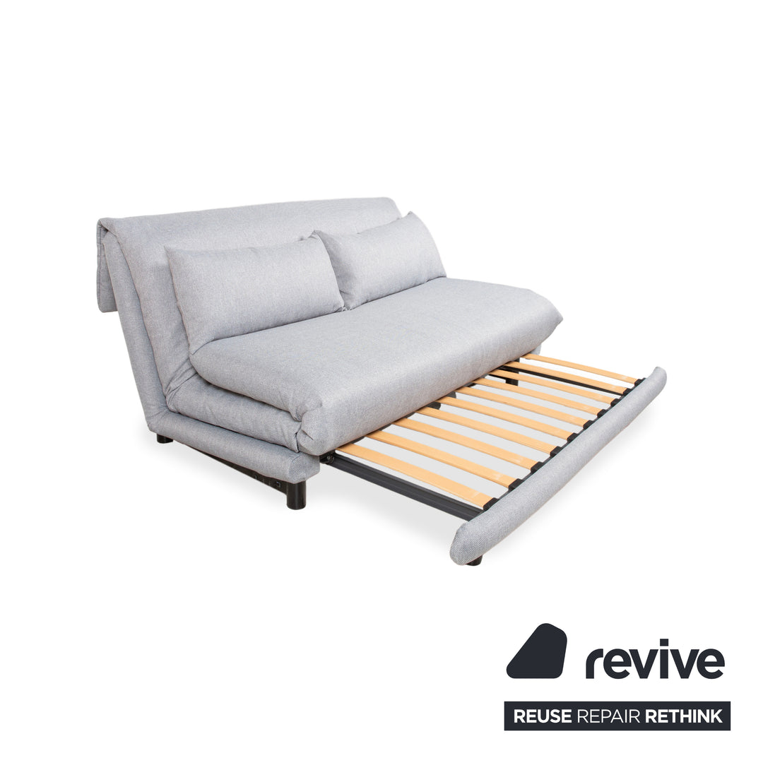 Ligne Roset Multy Fabric Three-Seater Grey Black Manual Function Sofa Couch Sofa Bed New Upholstery