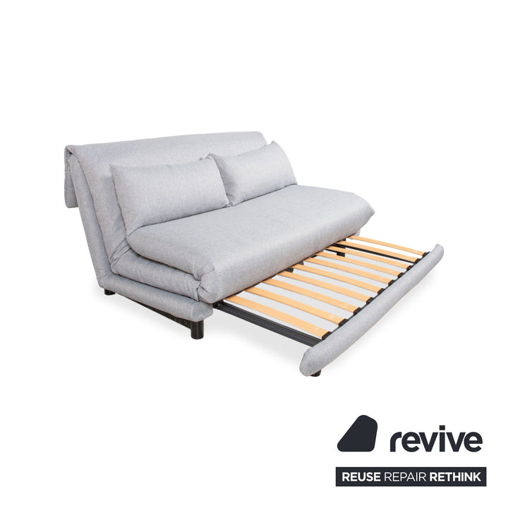 Ligne Roset Multy stoffen driezitsbank grijs handmatige functie bank slaapbank nieuwe bekleding VERANO 681