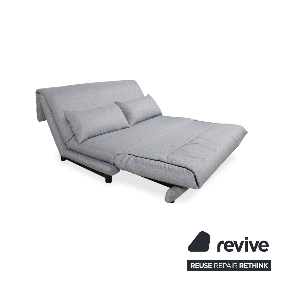 Ligne Roset Multy stoffen driezitsbank grijs handmatige functie bank slaapbank nieuwe bekleding VERANO 681