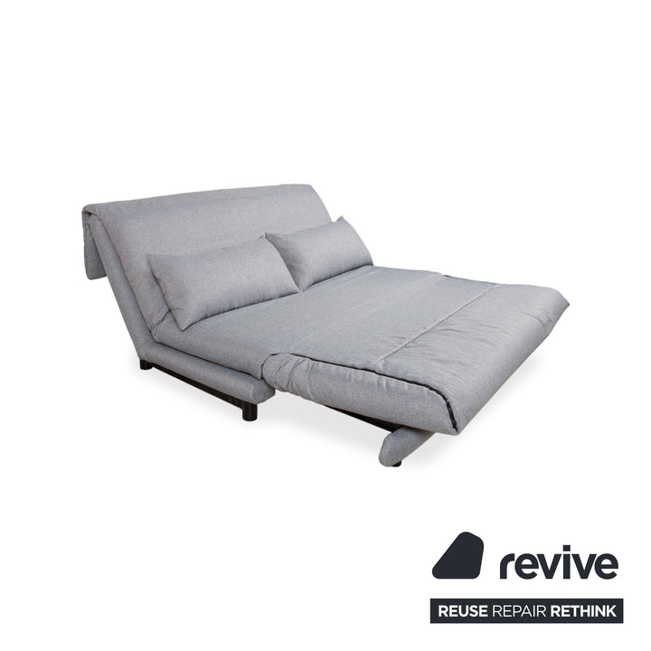 Ligne Roset Multy stoffen driezitsbank grijs handmatige functie bank slaapbank nieuwe bekleding VERANO 681