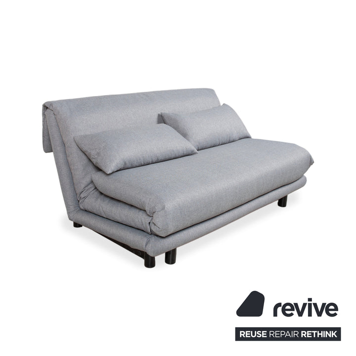 Ligne Roset Multy Fabric Three-Seater Grey Black Manual Function Sofa Couch Sofa Bed New Upholstery
