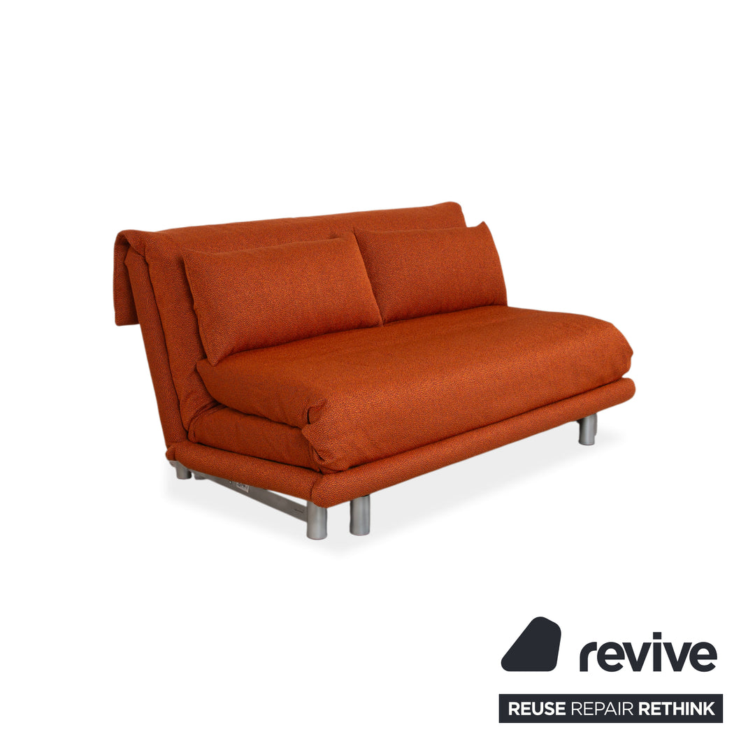 Ligne Roset Multy Stoff Dreisitzer Grau manuelle Schlaffunktion Gestellt Silber Sofa Couch