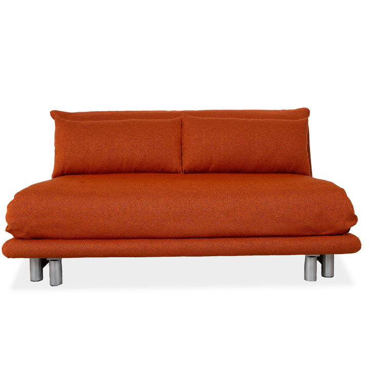 Ligne Roset Multy Stoff Dreisitzer Grau manuelle Schlaffunktion Gestellt Silber Sofa Couch