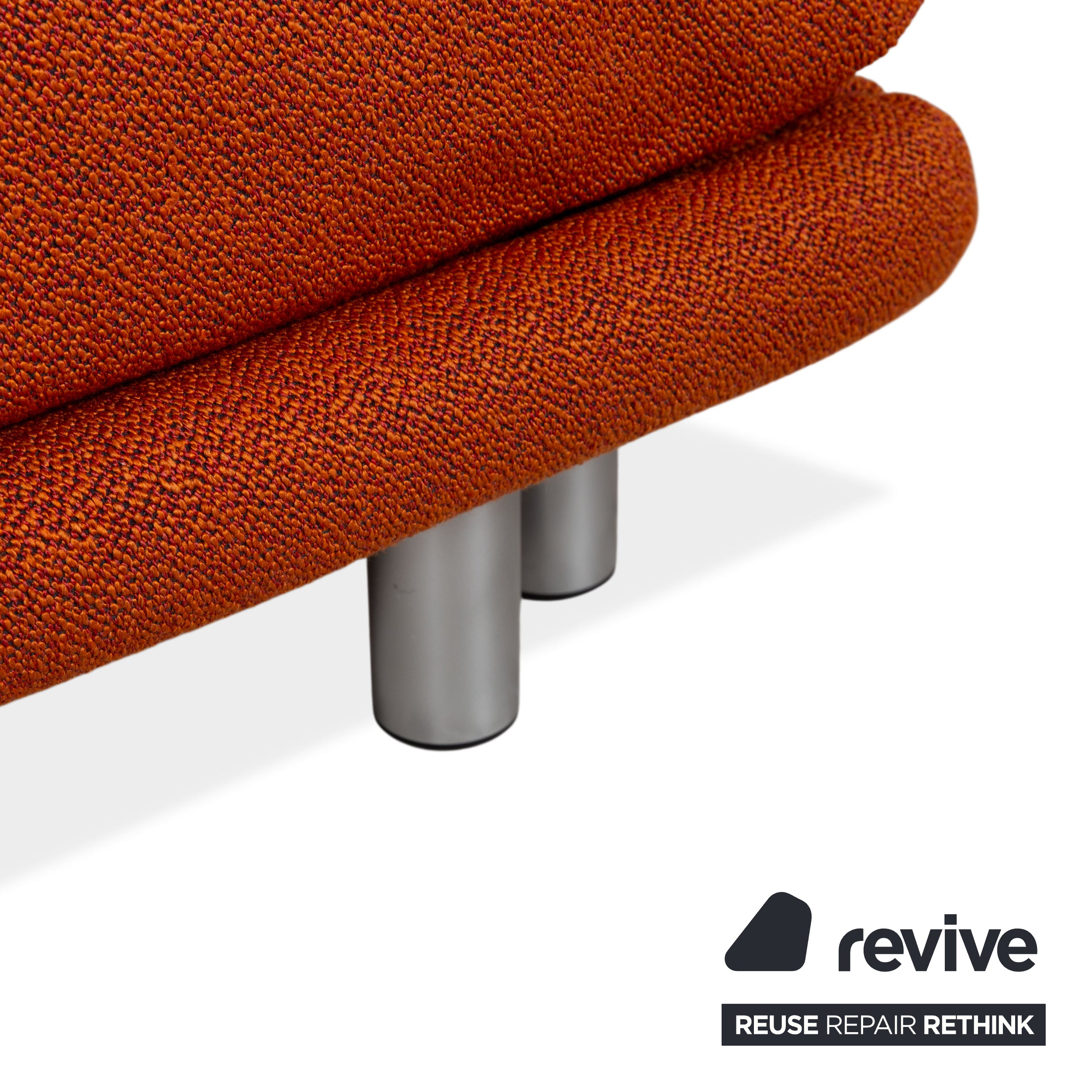 Canapé Ligne Roset Multy Tissu Trois Places Gris Fonction Couchage Manuelle Piétement Argent