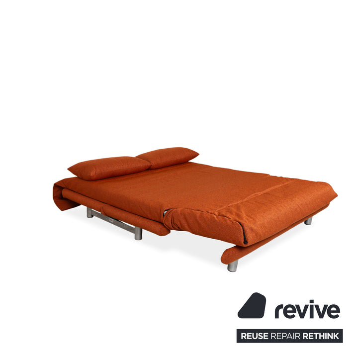 Ligne Roset Multy Stoff Dreisitzer Grau manuelle Schlaffunktion Gestellt Silber Sofa Couch