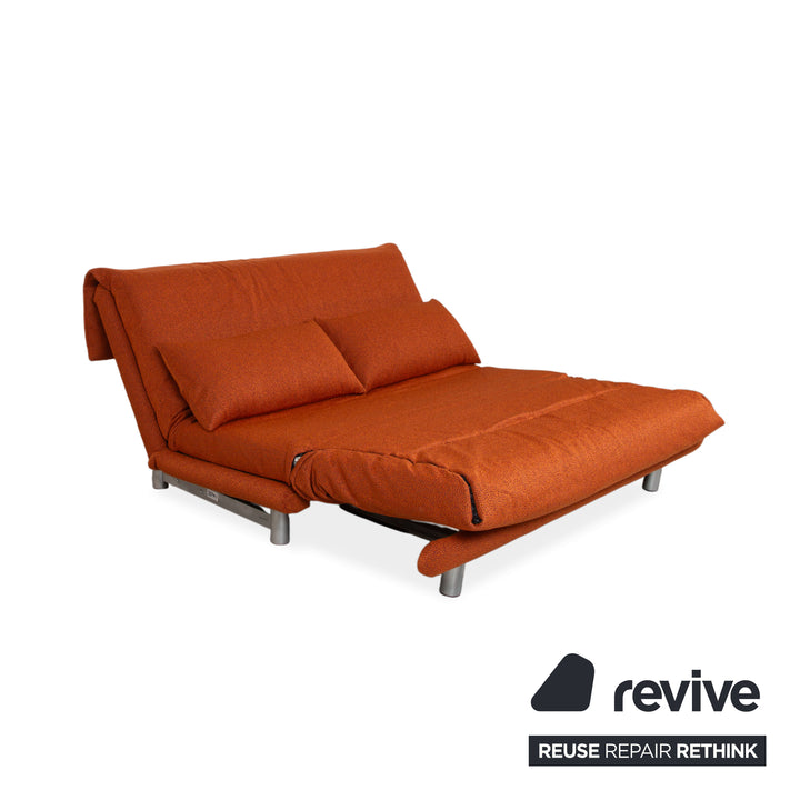Ligne Roset Multy Stoff Dreisitzer Grau manuelle Schlaffunktion Gestellt Silber Sofa Couch