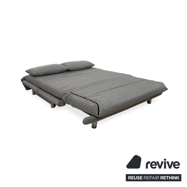 Ligne Roset Multy Stoff Dreisitzer Grau manuelle Schlaffunktion Neubezug GLOW 534