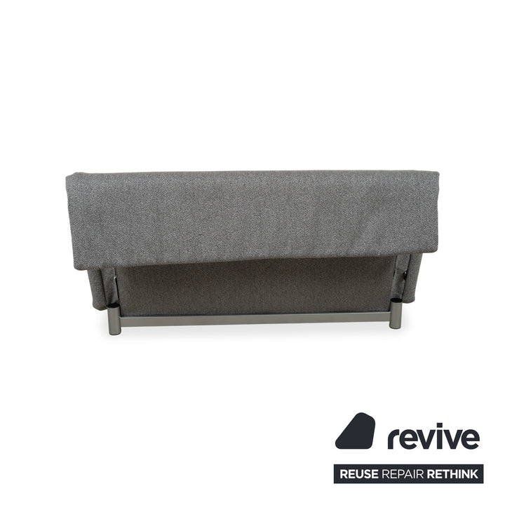 Ligne Roset Multy Stoff Dreisitzer Grau manuelle Schlaffunktion Neubezug GLOW 534