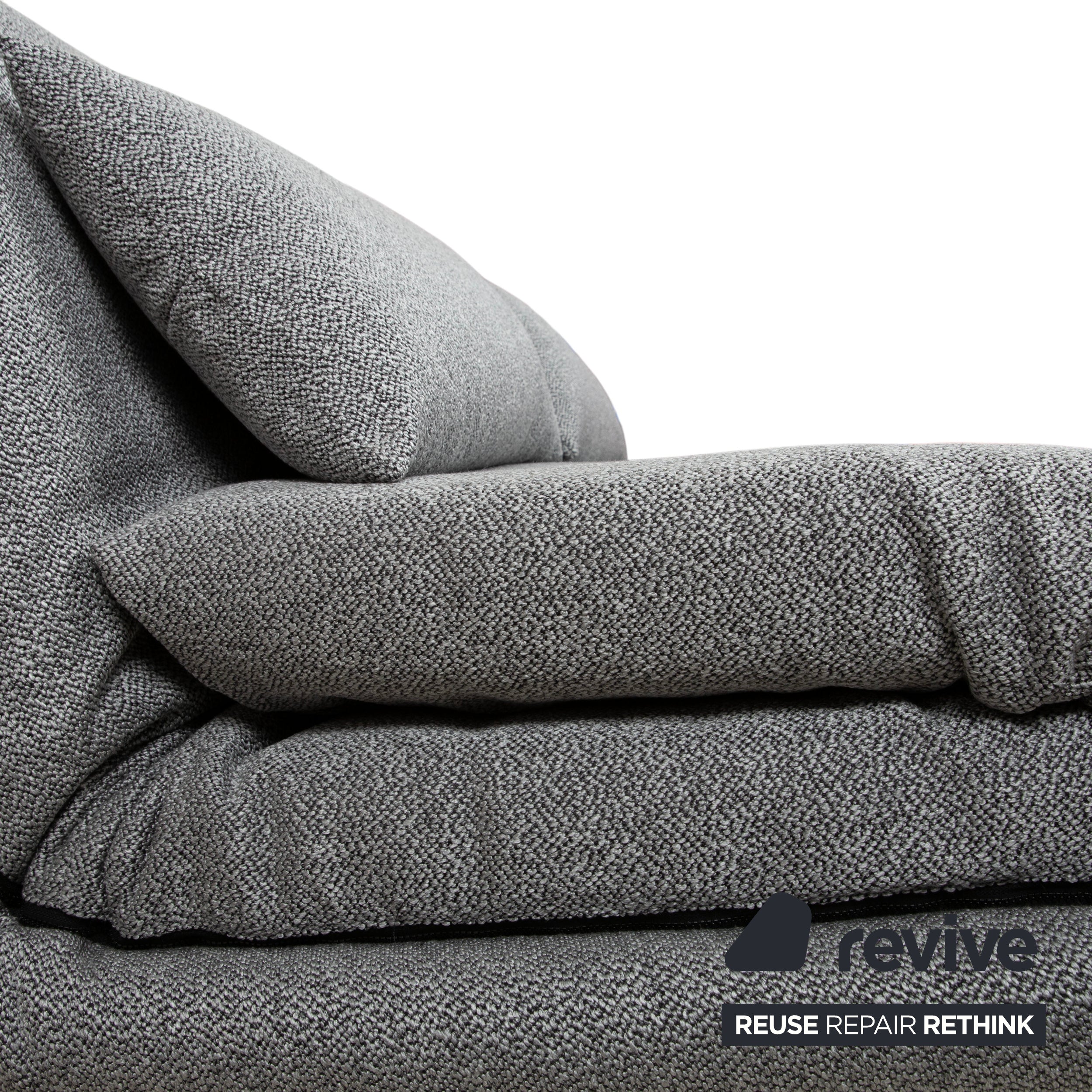 Ligne Roset Multy Stoff Dreisitzer Grau manuelle Schlaffunktion Neubezug GLOW 534