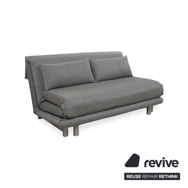 Ligne Roset Multy Stoff Dreisitzer Grau manuelle Schlaffunktion Neubezug GLOW 534