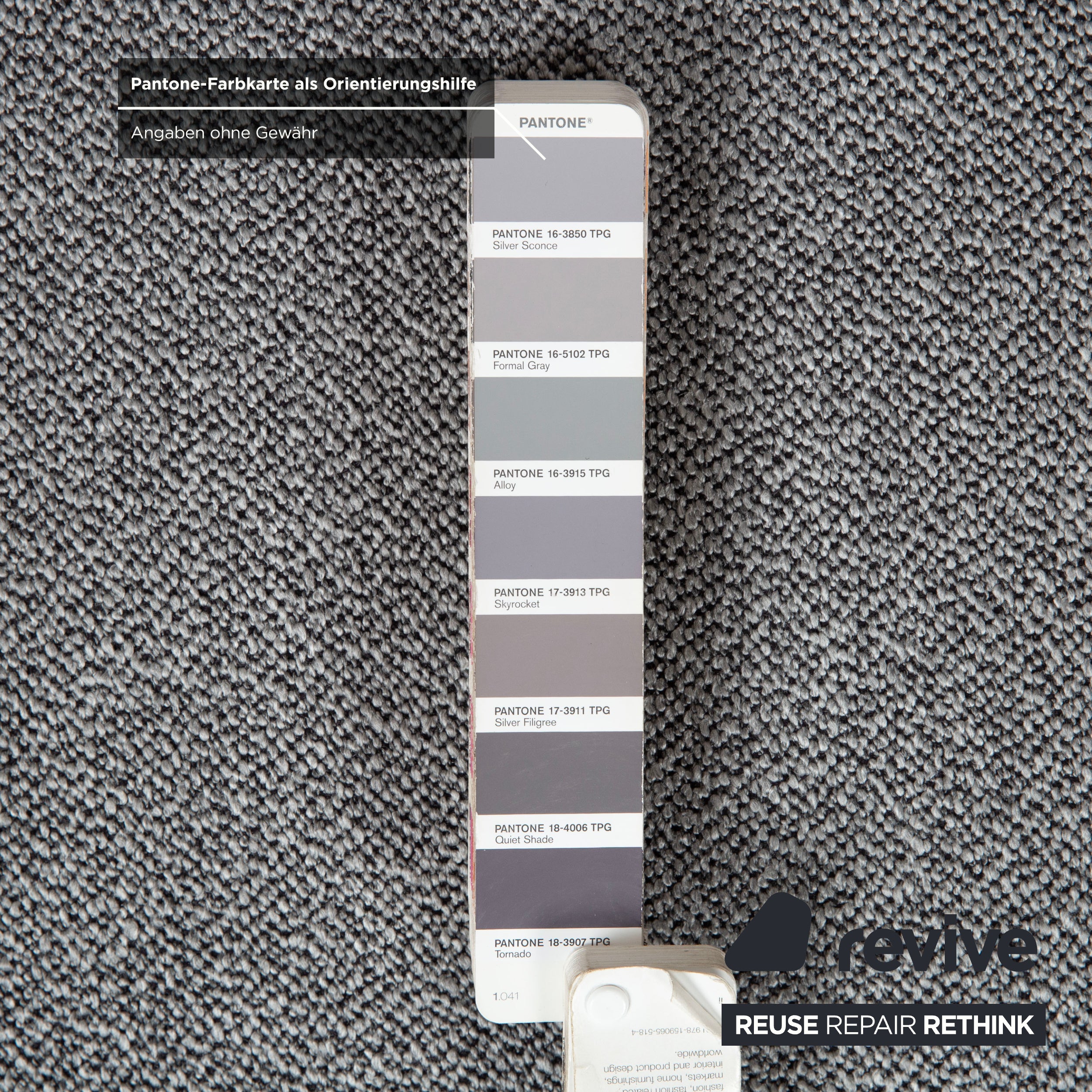 Ligne Roset Multy Stoff Dreisitzer Grau manuelle Schlaffunktion Neubezug GLOW 534