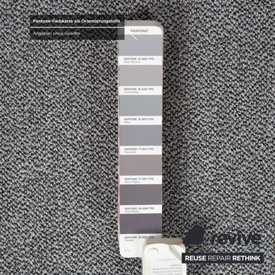 Ligne Roset Multy Stoff Dreisitzer Grau manuelle Schlaffunktion Neubezug GLOW 534