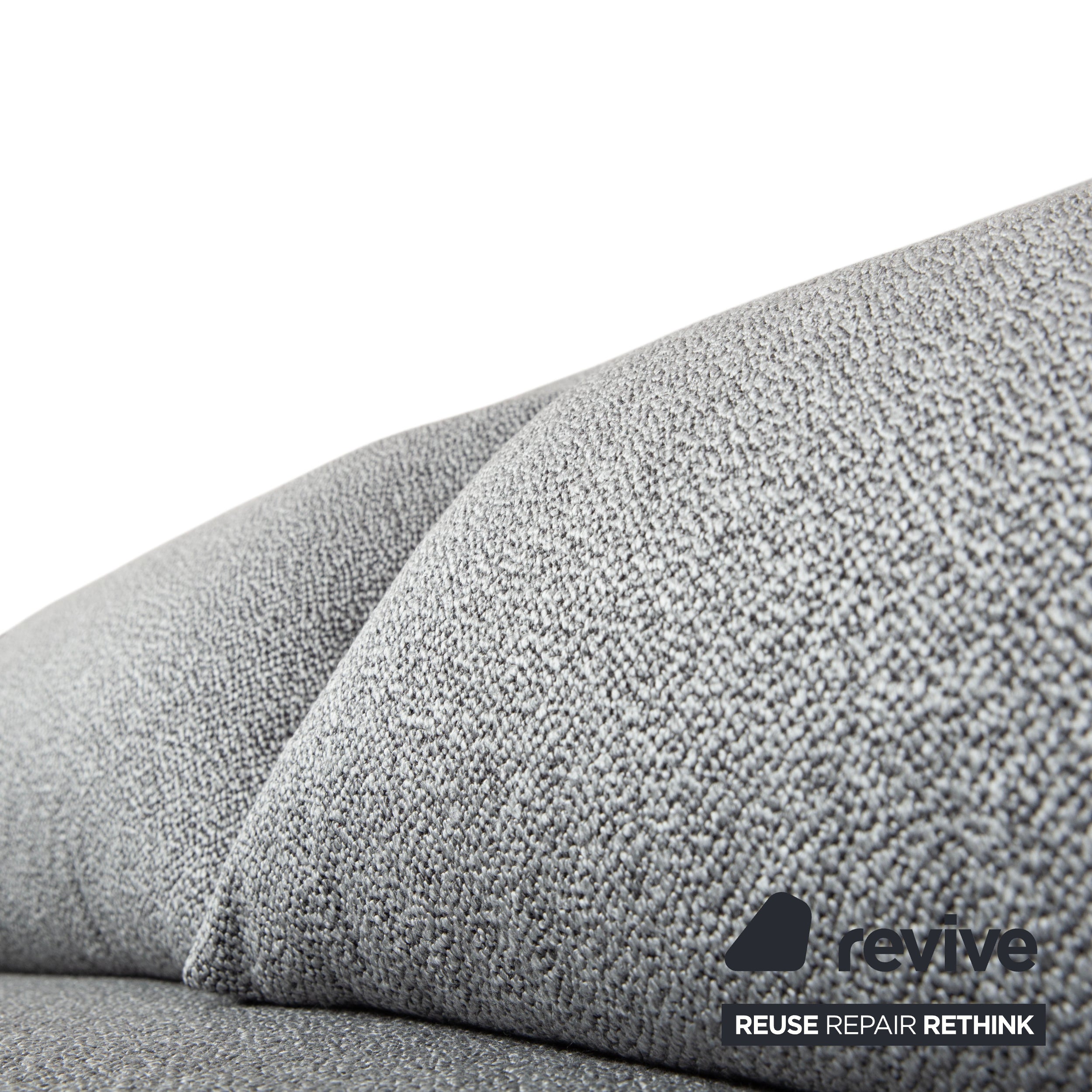 Ligne Roset Multy Stoff Dreisitzer Grau manuelle Schlaffunktion Neubezug GLOW 534