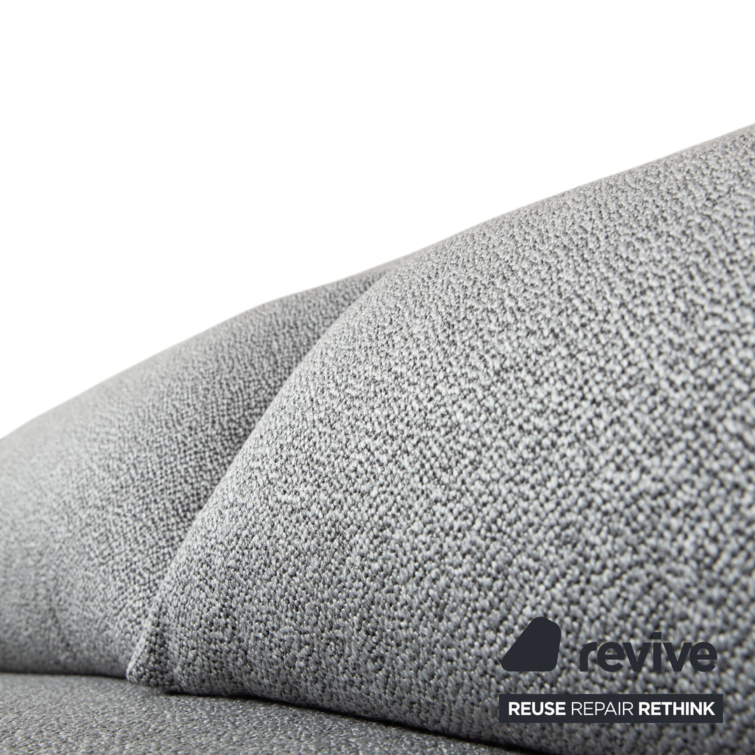 Ligne Roset Multy Stoff Dreisitzer Grau manuelle Schlaffunktion Neubezug GLOW 534