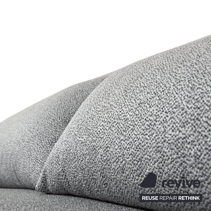 Ligne Roset Multy Stoff Dreisitzer Grau manuelle Schlaffunktion Neubezug GLOW 534